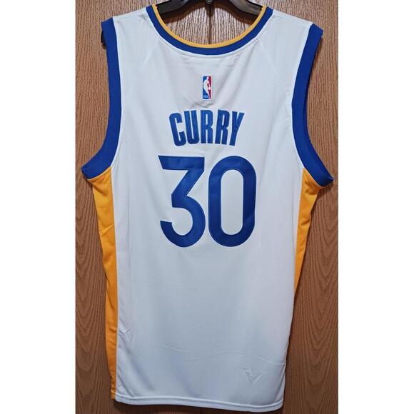 Steph Curry (Warriors)-(White)-(Jersey)-(Size:XL)-$90 - Picture 5 of 9